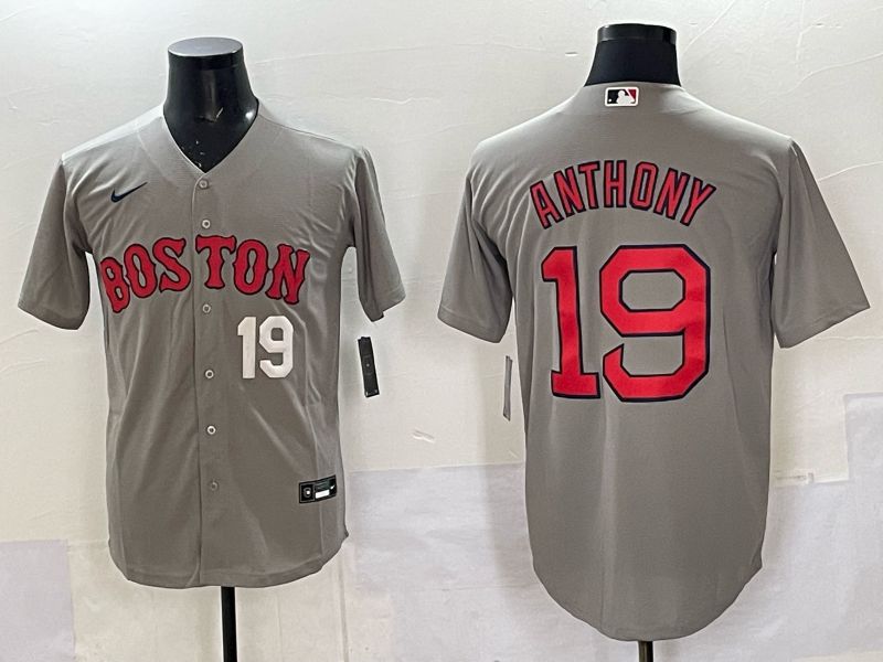 Men Boston Red Sox Nike #19 Anthony Grey 2025 MLB Jersey 05